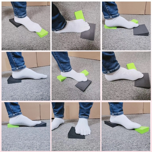 eva三角足楔20度深蹲斜板拉伸小腿足垫斜面足底拉筋板足楔楔形