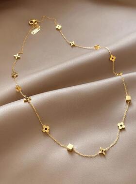 MaisonCleo金色轻奢小众锁骨链