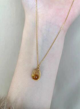 MaisonCleo芒果晶貔貅平安项链