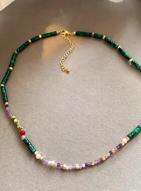 MaisonCleo砂金石轻奢锁骨链