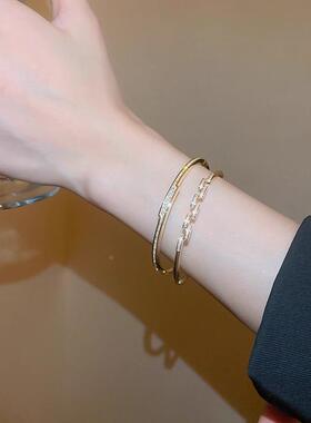 MaisonCleo金色复古手链女款