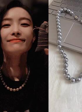 MaisonCleo倪妮同款灰色珍珠链