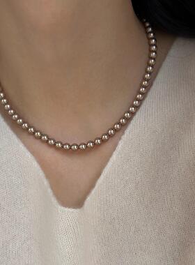 MaisonCleo不褪色香槟金珍珠链