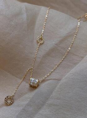 MaisonCleoS925纯银小众锁骨链