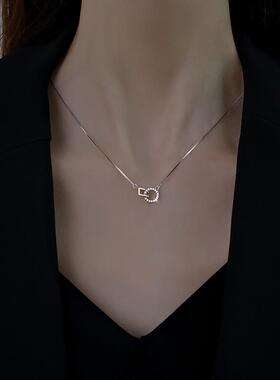 MaisonCleo环环相扣银色锁骨链