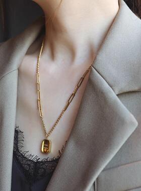 MaisonCleo小金条毛衣链女轻奢