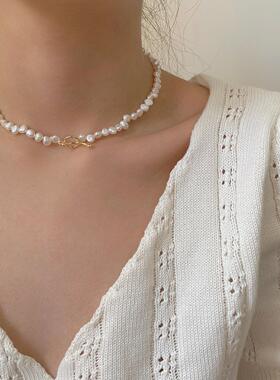 MaisonCleoS925银法式珍珠项链