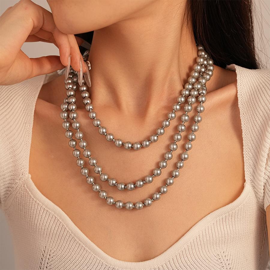 MaisonCleo复古长款珍珠项链