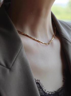 MaisonCleo显优雅碎金方糖项链