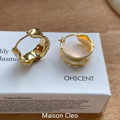 MaisonCleo纯银针不规则耳钉
