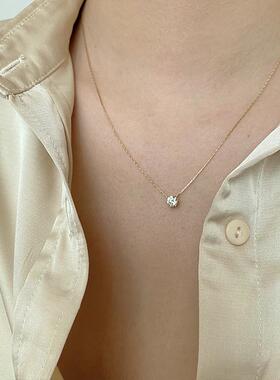 MaisonCleoS925纯银锆石锁骨链