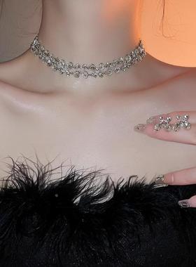 MaisonCleo水钻项链女款项圈生日晚礼服新娘婚纱脖颈链装饰品