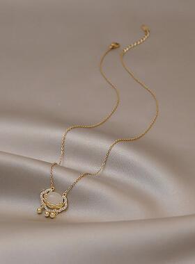 猫眼石平安锁项链女2026新款