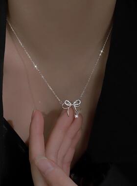 MaisonCleoS925纯银蝴蝶结项链