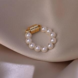 MaisonCleo无耳洞耳夹女新款小众设计感珍珠耳钉小众耳环磁吸耳饰