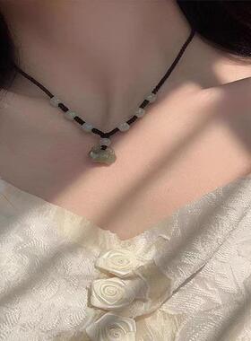 MaisonCleo和田玉祥云锁骨链