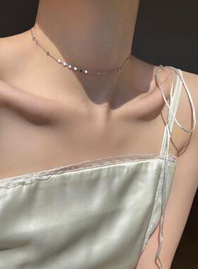 MaisonCleoS925纯银爱心锁骨链