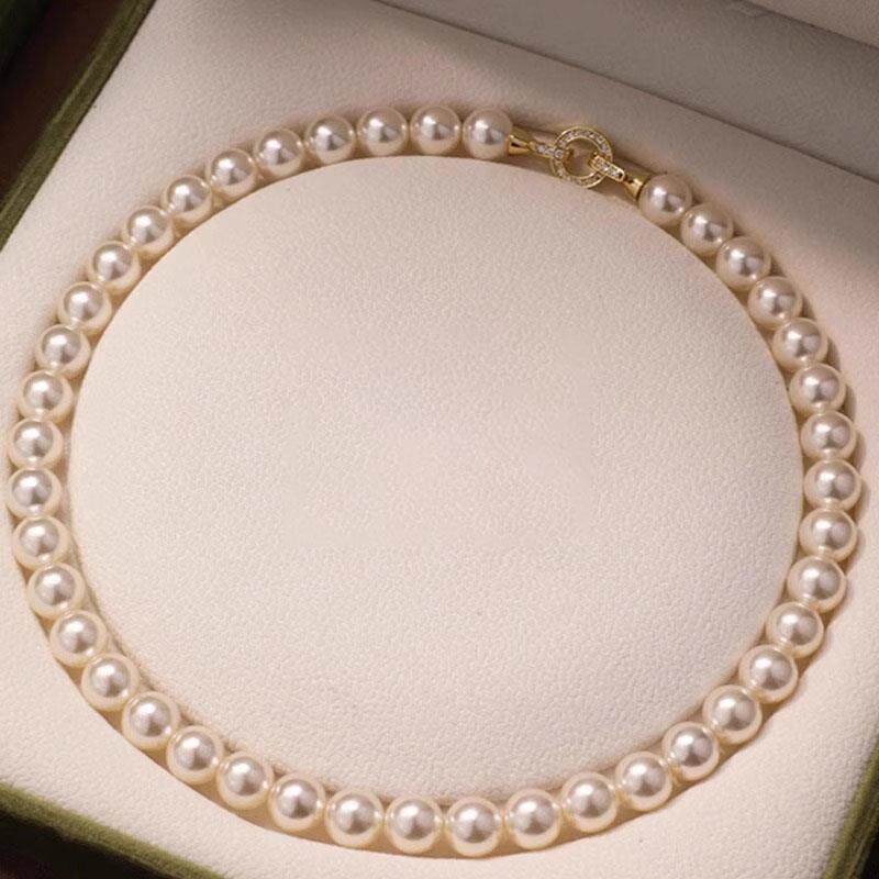 MaisonCleo「不可或缺」轻奢高端珍珠项链女新款小皓石闪钻毛衣链