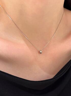 MaisonCleo纯银水滴锁骨链显白