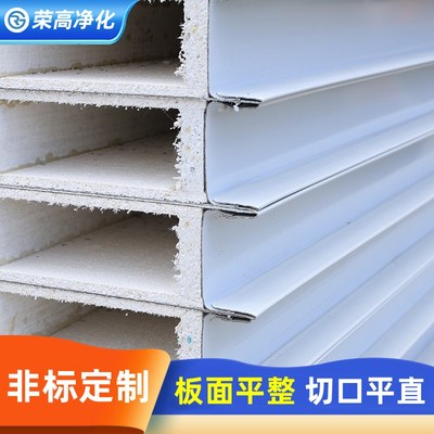 中空玻镁板防火隔热保温板洁w净彩钢夹芯板室内无尘净化板隔墙吊