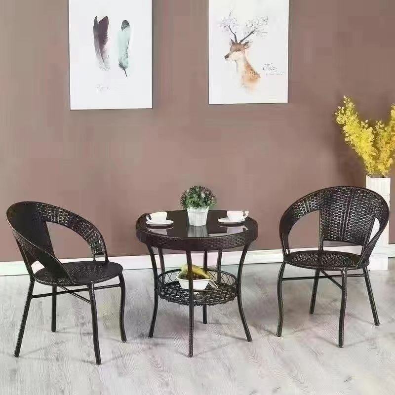 藤椅三五件套阳台休闲桌椅客厅庭院茶几组合室外露台藤编靠背椅子,住宅家具,阳台椅,淘宝优惠券,粉丝福利购,淘宝优惠卷