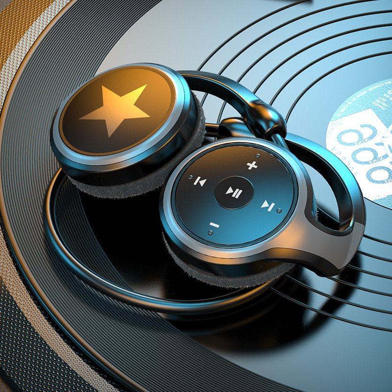 后挂式蓝牙耳机超长续航大电量TF插卡播放FM收音折叠不入耳开放式,影音电器,降噪头戴耳机,淘宝优惠券,粉丝福利购,淘宝优惠卷