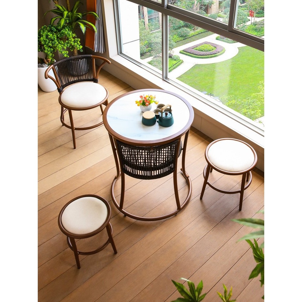 户外阳台收纳桌椅简约藤椅茶几三件套喝茶桌休闲露台桌椅四件套,住宅家具,阳台椅,淘宝优惠券,粉丝福利购,淘宝优惠卷