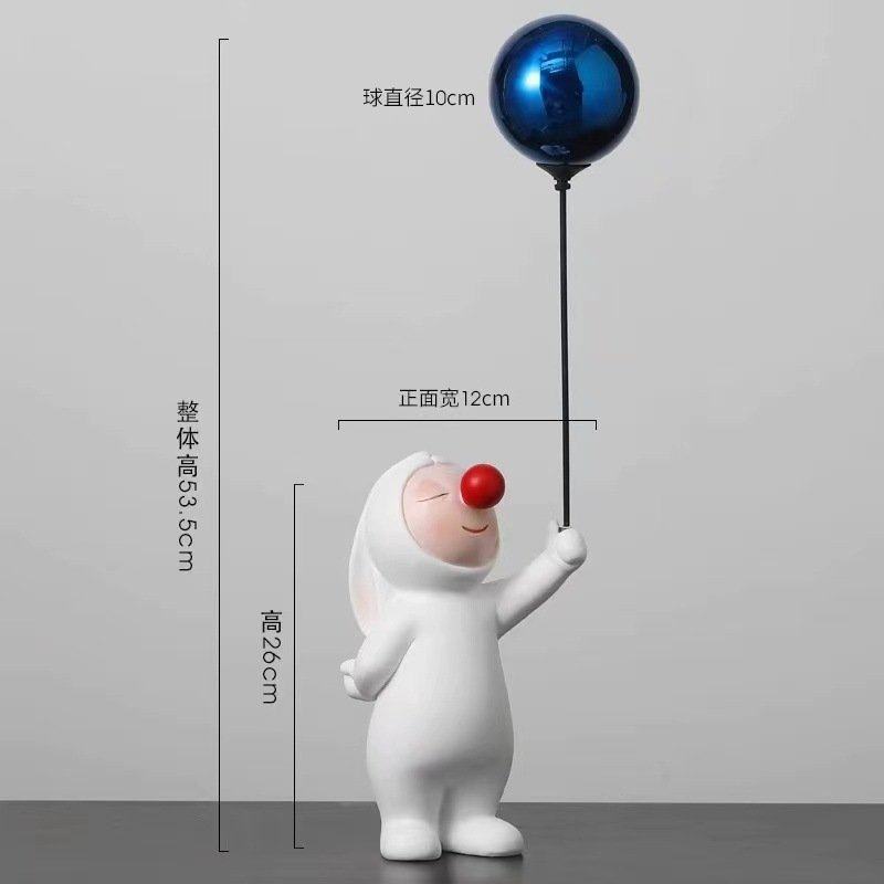 ?创意气球兔子电视柜旁两边摆件客厅玄关家居装饰品家里摆设,家居饰品,落地摆件,淘宝优惠券,粉丝福利购,淘宝优惠卷