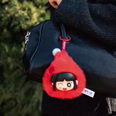 正品SOPFUN蜡笔小新矮人童话挂件小包盲盒潮玩毛绒可爱女生礼物