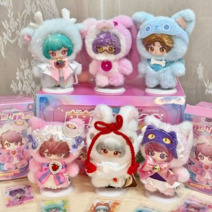 现货miniso名创优品王者荣耀萌动峡谷搪胶毛绒盲盒潮玩挂件公仔