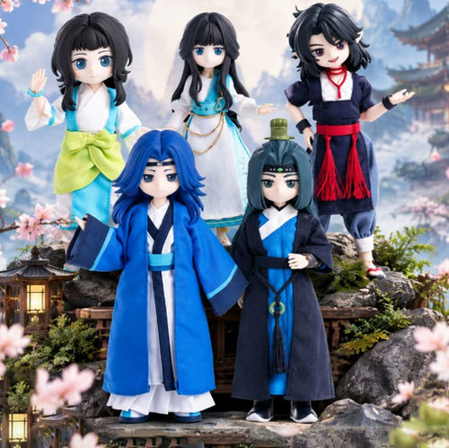 现货正版SIMONTOYS罗小黑蓝溪镇系列BJD盲盒手办关节可动桌面摆件