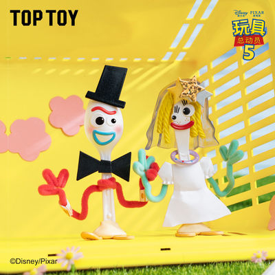 正品TOPTOY玩具总动员5永远的伙伴盲盒周电影青蛙画板巴斯光年