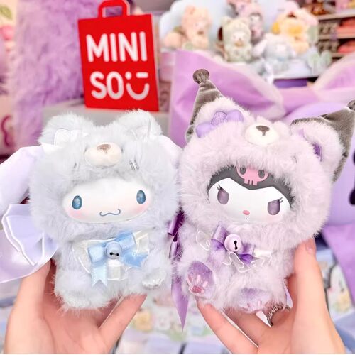 官方正版miniso名创优品三丽鸥家族岛屿狐系列搪胶毛绒盲盒礼物