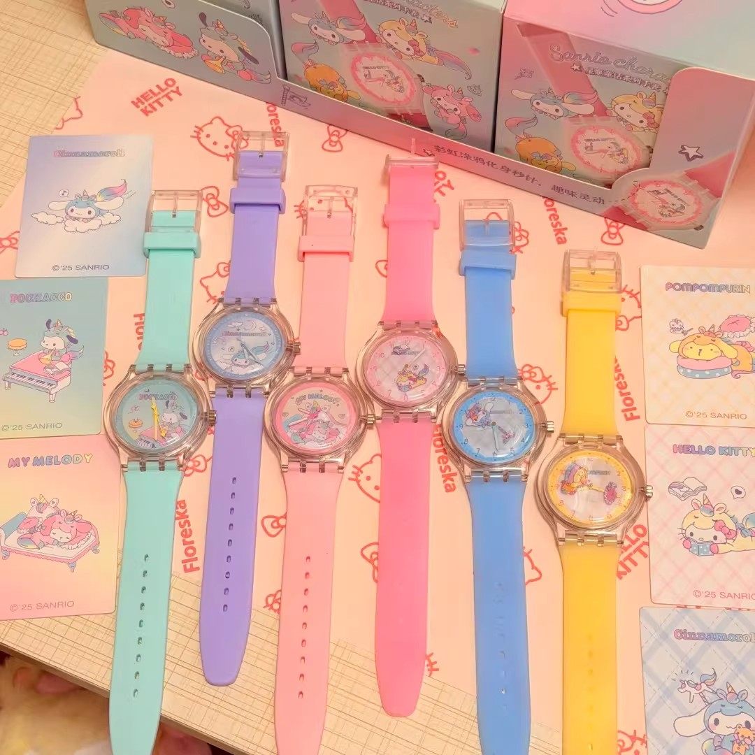 正品三丽鸥星愿童话系列手表盲盒潮玩儿童电子表女生腕表礼物送人