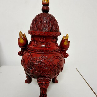 速发李居明火风昧鼎凤凰三大火是非官非三碧公家居办位装饰摆件