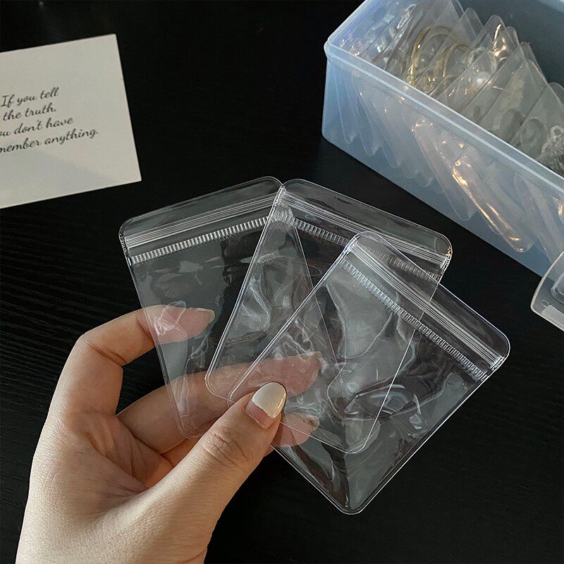 现货8灰便携手提式首饰盒项链耳环戒F指手饰防氧化密封袋饰品收纳