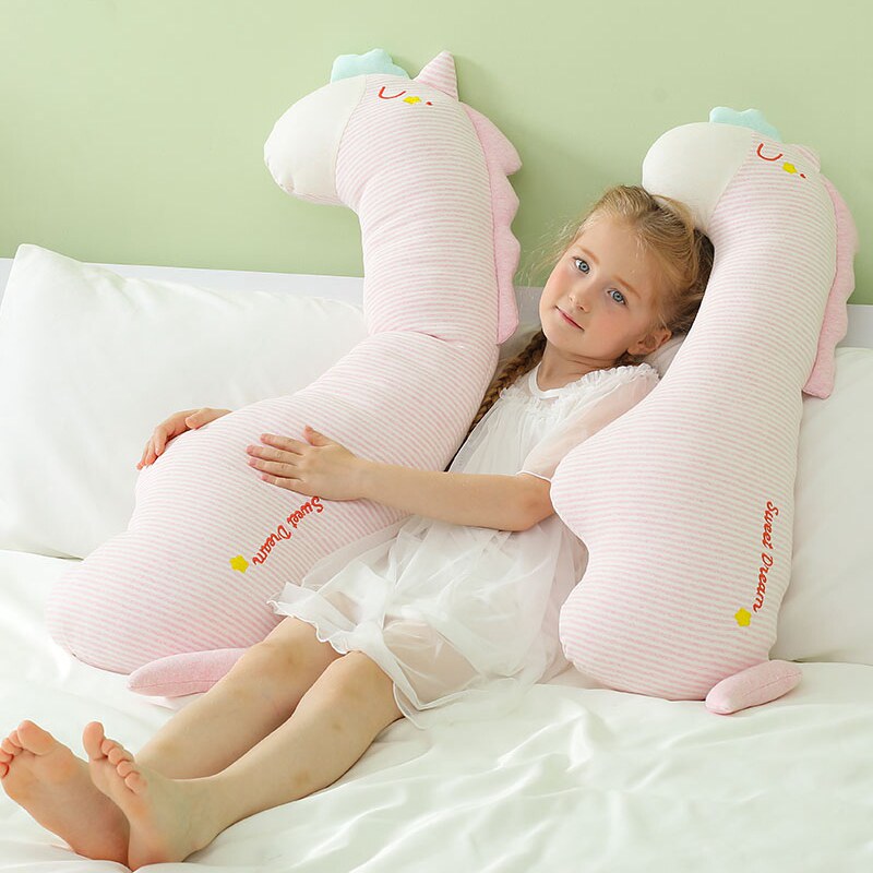 速发A类婴儿睡抱枕生棉觉羊驼儿童床上长睡枕男生侧条夹腿专用靠