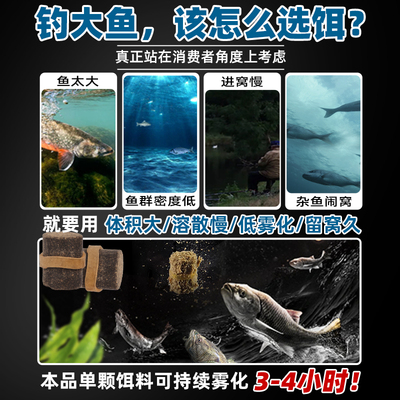 速发大物皮筋颗粒挂饵巨物青鱼鲟鱼草鱼腥臭打窝钓料黑坑野钓鲤鱼