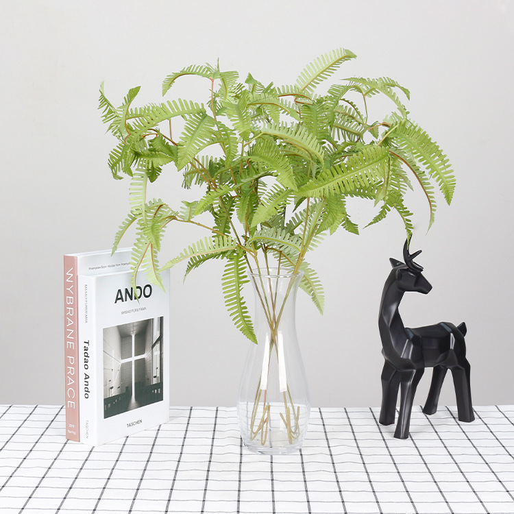 玫蕊仿真假草 厂家波斯草蕨草排草植物墙配材山芒装饰肾蕨 芒蕨草