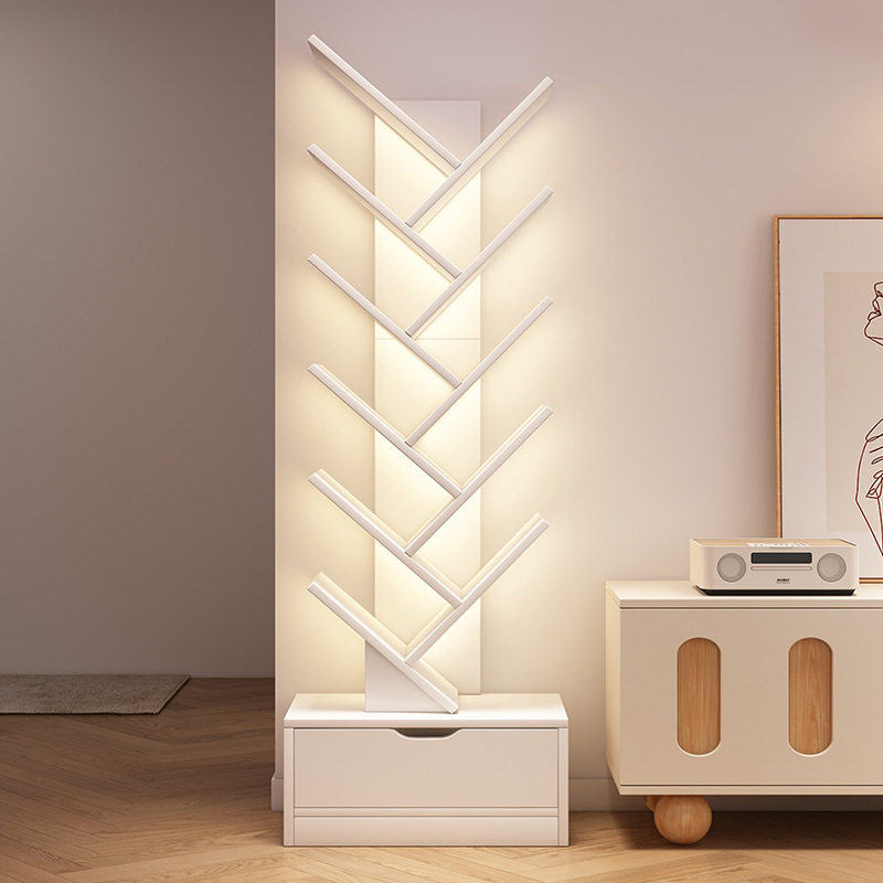 简易书架落地置物架客厅树形小书柜家用靠墙多层窄缝收纳储物柜,3C数码配件,其它配件,淘宝优惠券,粉丝福利购,淘宝优惠卷