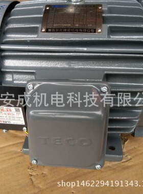 东元刹车电机马达厂家直销TEGH112M-4 5HP 3.7KW 4P AEEFF3 卧式