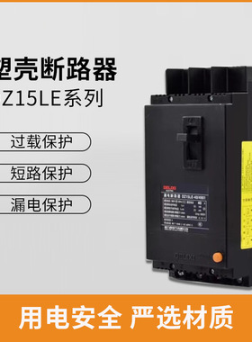 DZ15LE塑壳漏电保护器100/4901 32A63A220V断路器空开开关