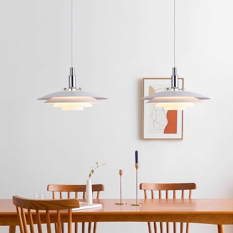 北欧简约现代咖啡厅吧台卧室飞碟餐厅吊灯创意民宿ph5日式餐桌灯