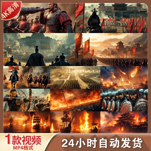 高清古代战争战鼓大将军攻城兵临城下千军万马金戈铁马视频素材