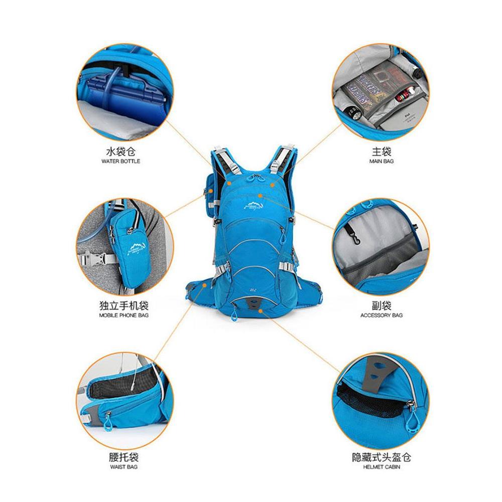 户外一日登山包20升悬浮背负系统减重双肩包红色轻量化专业徒步包