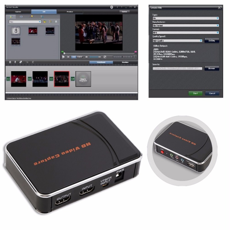 速发Newesst HD Game Video Capture 1080P YPBPR Recorder US Pl