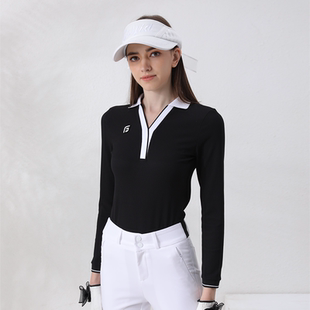 高尔夫女服装秋冬透气弹力高腰裤子套装网球运动长裤女高端喇叭裤