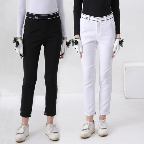 高尔夫女服装秋冬裤子高腰女士