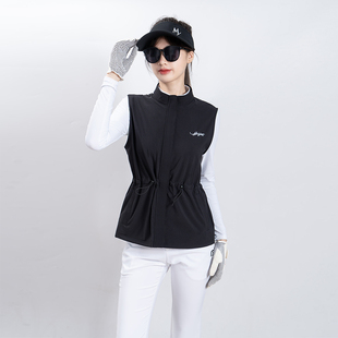 高尔夫女士马甲背心女款春夏女装外套上衣修身显瘦运动弹力马甲