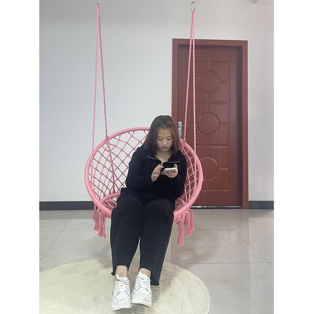 秋千户外庭院吊椅室内室外阳台吊篮家用编织秋千摇椅户外摇篮椅
